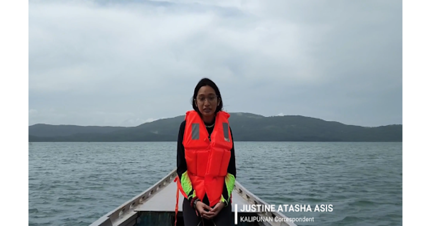 Justine on her way to Barangay Salvacion